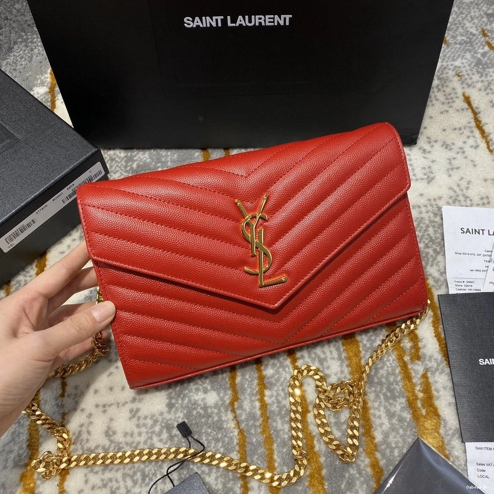 WALLET MATELASSÉ YSL CASSANDRE CHAIN 0714